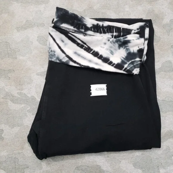 Hard Tail Forever Pants Womens 3X Black Pull On Wide Leg - Picture 10 of 10